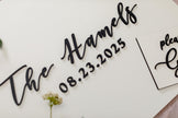 The Juniper | 3D Wood Guest Book Sign by Small Town Timbers