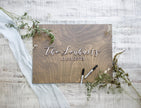 The Juniper | 3D Wood Guest Book Sign by Small Town Timbers