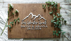 The Ridgeline | 3D Wood Guest Book Sign by Small Town Timbers