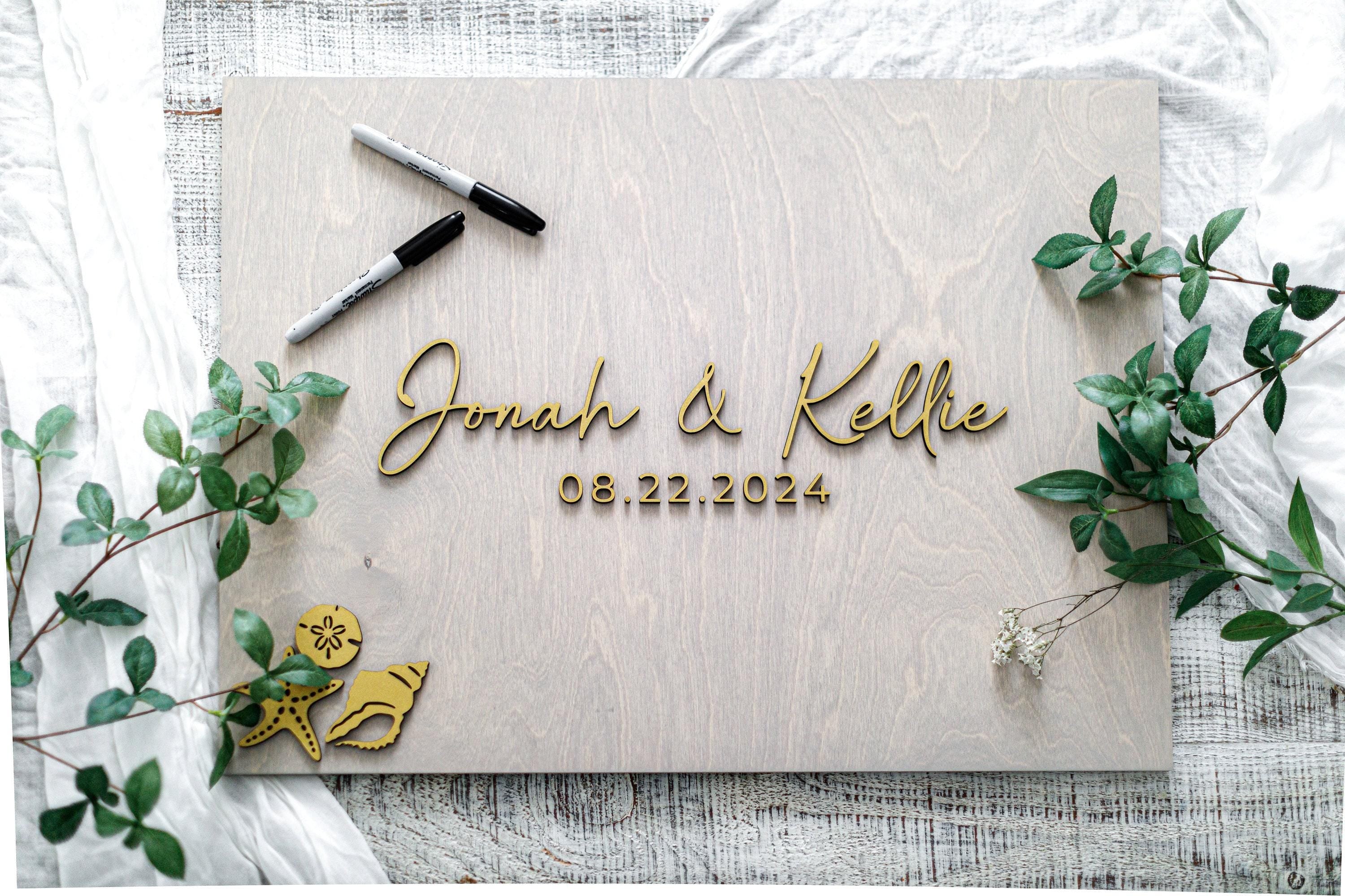 The Sandpiper | 3D Wood Guest Book Sign by Small Town Timbers