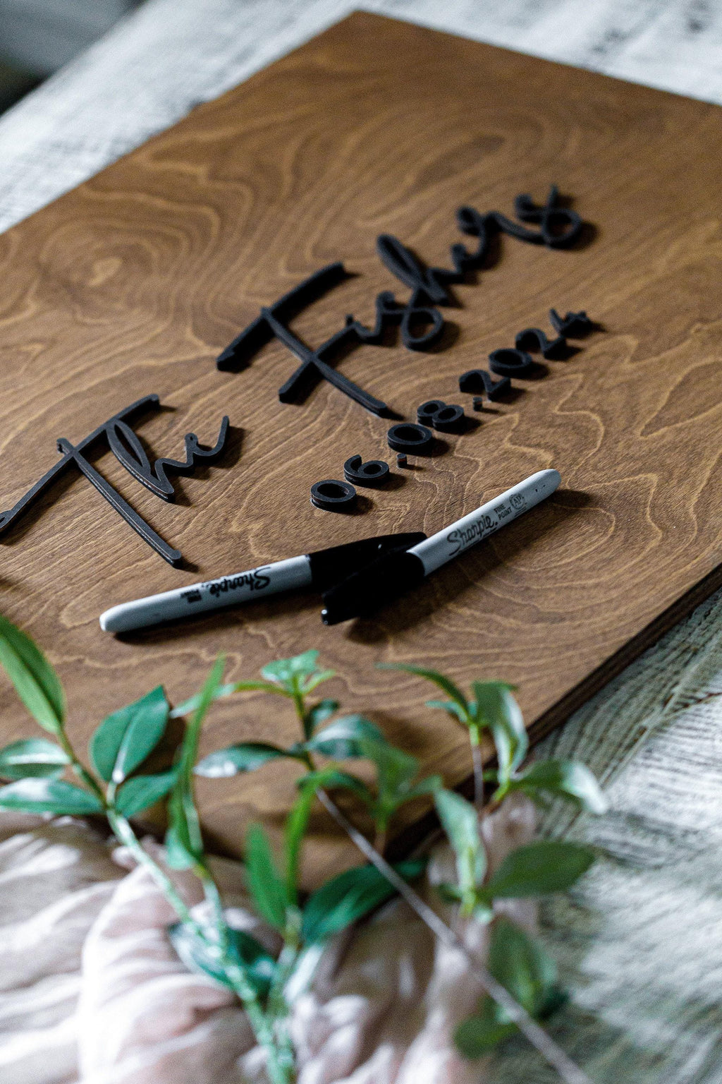 The Bristol | 3D Wood Guest Book Sign by Small Town Timbers