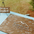 The Ridgeline | 3D Wood Guest Book Sign by Small Town Timbers