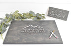 The Ridgeline | 3D Wood Guest Book Sign by Small Town Timbers