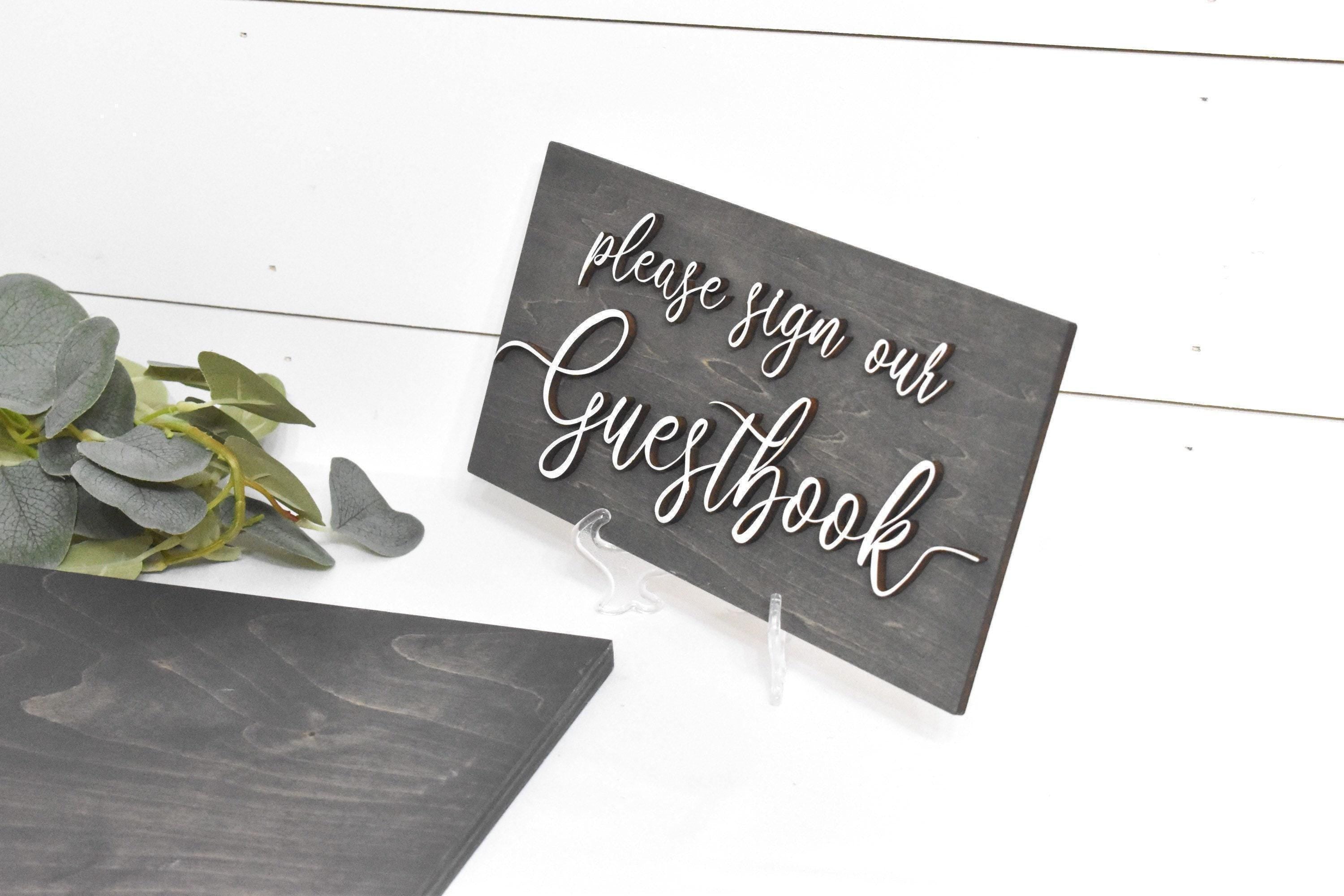 The Maddox | 3D Wood Guest Book Sign by Small Town Timbers