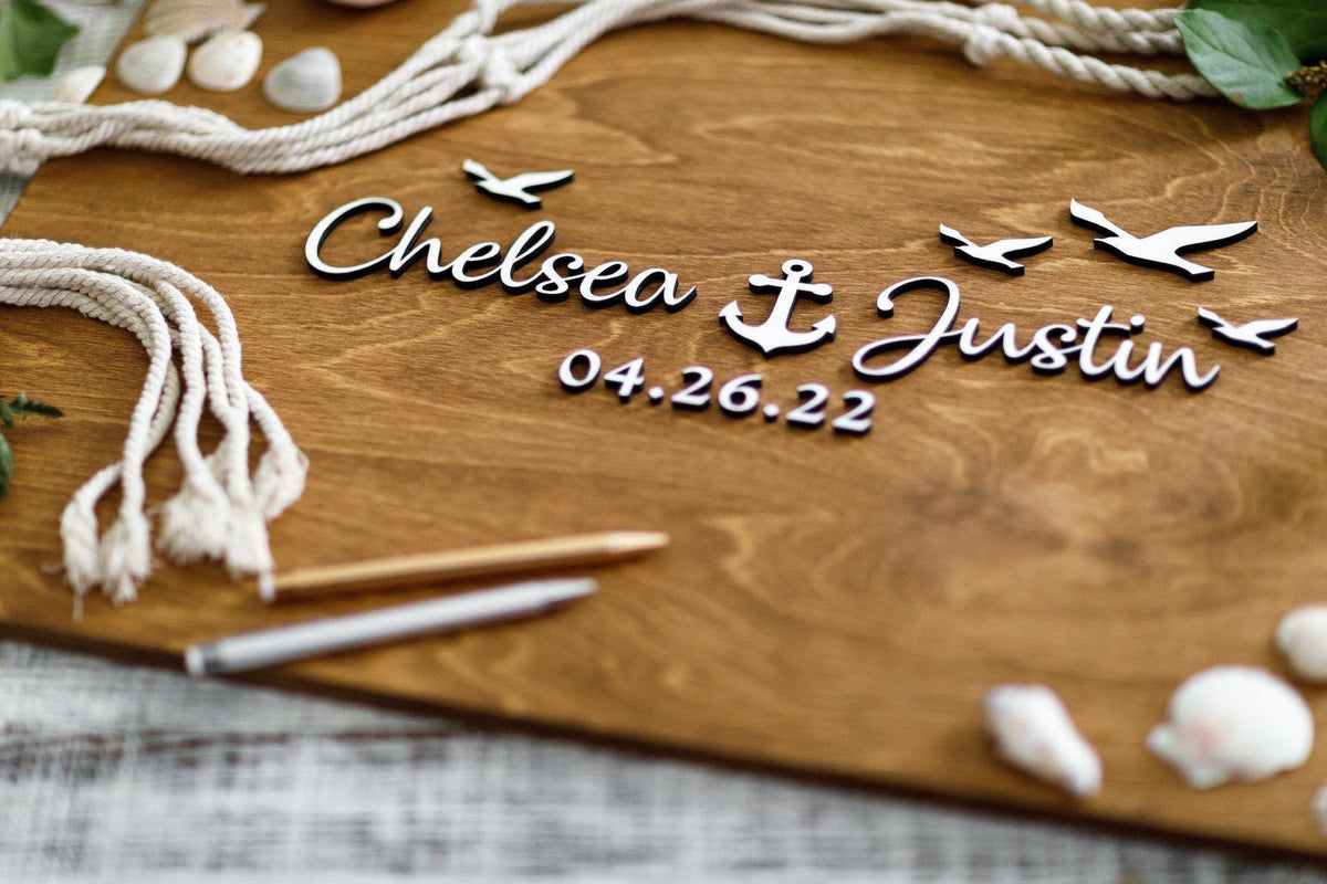 The Mariner | 3D Wood Guest Book Sign by Small Town Timbers