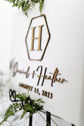 The Petal Arbor | 3D Wood Wedding Welcome Sign by Small Town Timbers