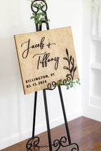 The Theodora | 3D Wood Wedding Welcome Sign by Small Town Timbers