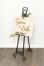 The Wellesley | 3D Wood Wedding Welcome Sign by Small Town Timbers