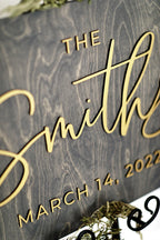 The Grayson | 3D Wood Wedding Welcome Sign by Small Town Timbers