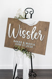 The Noelle | 3D Wood Wedding Welcome Sign by Small Town Timbers