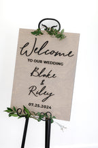 The Emberly | 3D Wood Wedding Welcome Sign by Small Town Timbers