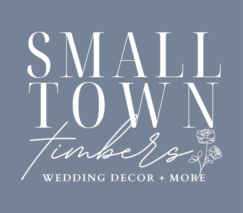 The Marlowe | 3D Wood Wedding Welcome Sign by Small Town Timbers