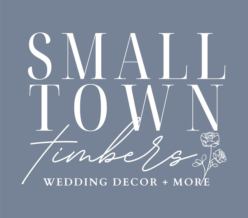 The Briar Lane | 3D Wood Wedding Welcome Sign by Small Town Timbers