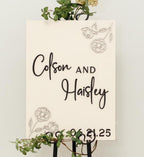 The Gregory | 3D Wood Wedding Welcome Sign by Small Town Timbers
