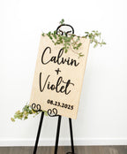 The Priscilla | 3D Wood Wedding Welcome Sign by Small Town Timbers