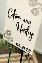 The Gregory | 3D Wood Wedding Welcome Sign by Small Town Timbers