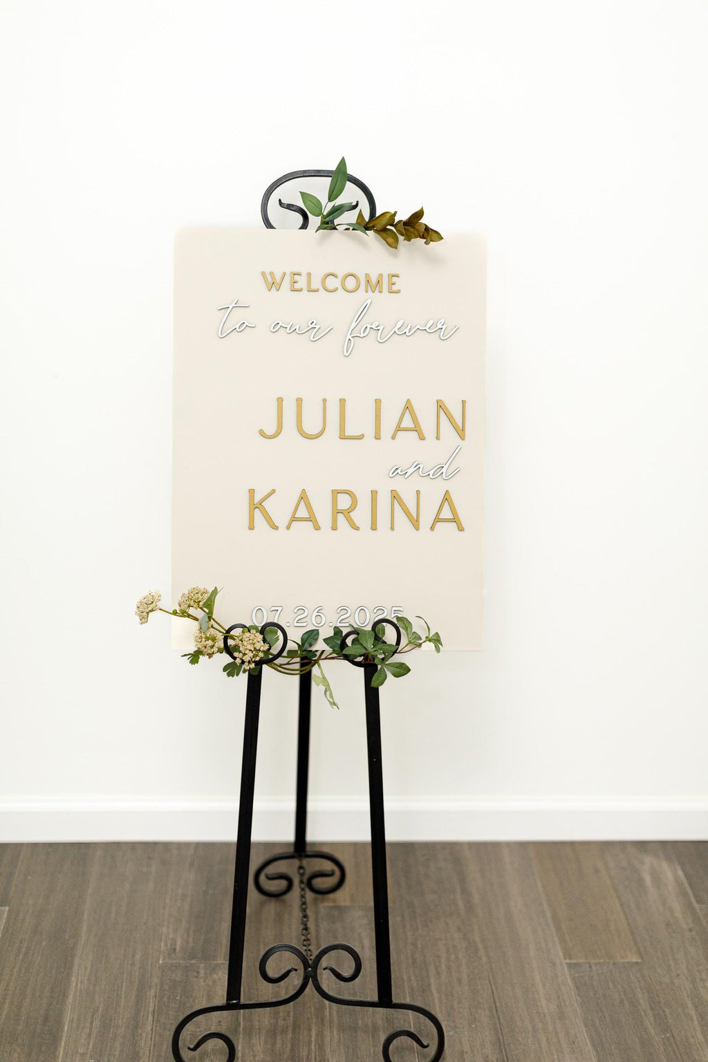 The Lexington | 3D Wood Wedding Welcome Sign by Small Town Timbers