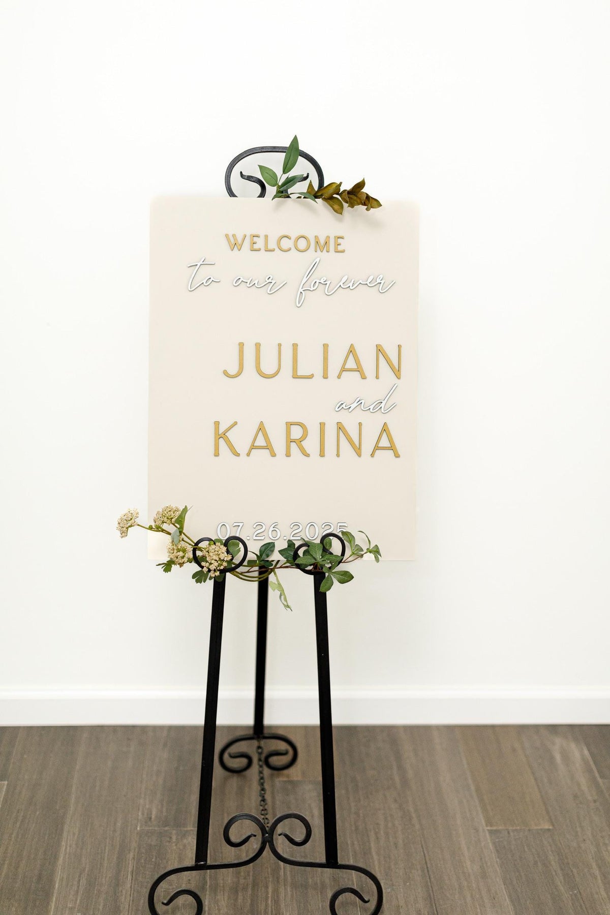 The Lexington | 3D Wood Wedding Welcome Sign by Small Town Timbers