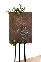 The Dew Walk | 3D Wood Wedding Welcome Sign by Small Town Timbers