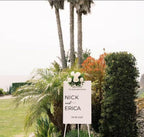 The Iris | 3D Wood Wedding Welcome Sign by Small Town Timbers