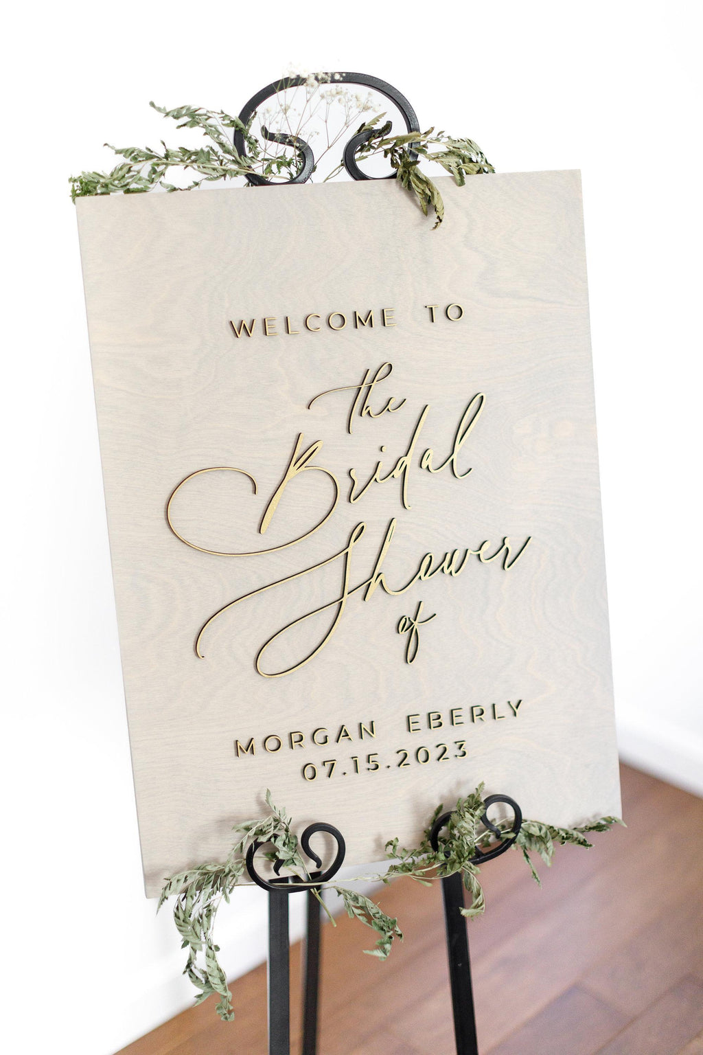The Brighton | 3D Wood Wedding Welcome Sign by Small Town Timbers