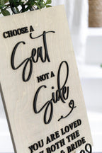The Norwood | Choose a Seat not a Side Sign by Small Town Timbers