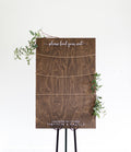 The Sparrow Sands | Wood Seating Chart Sign by Small Town Timbers