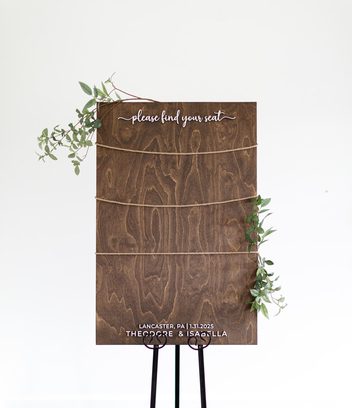 The Sparrow Sands | Wood Seating Chart Sign by Small Town Timbers