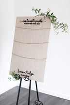 The Oakmont | Wood Seating Chart Sign by Small Town Timbers