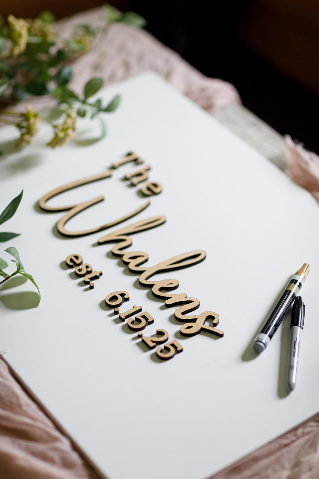The Finley | 3D Wood Guest Book Sign by Small Town Timbers