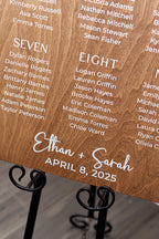 The Wynn | Wood Seating Chart Sign by Small Town Timbers