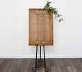 The Wynn | Wood Seating Chart Sign by Small Town Timbers