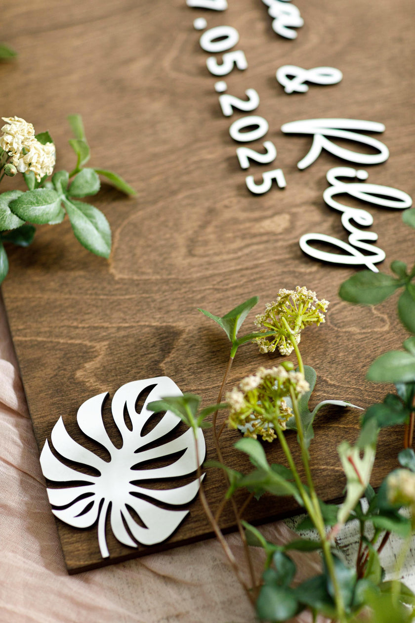 The Seaside | 3D Wood Guest Book Sign by Small Town Timbers