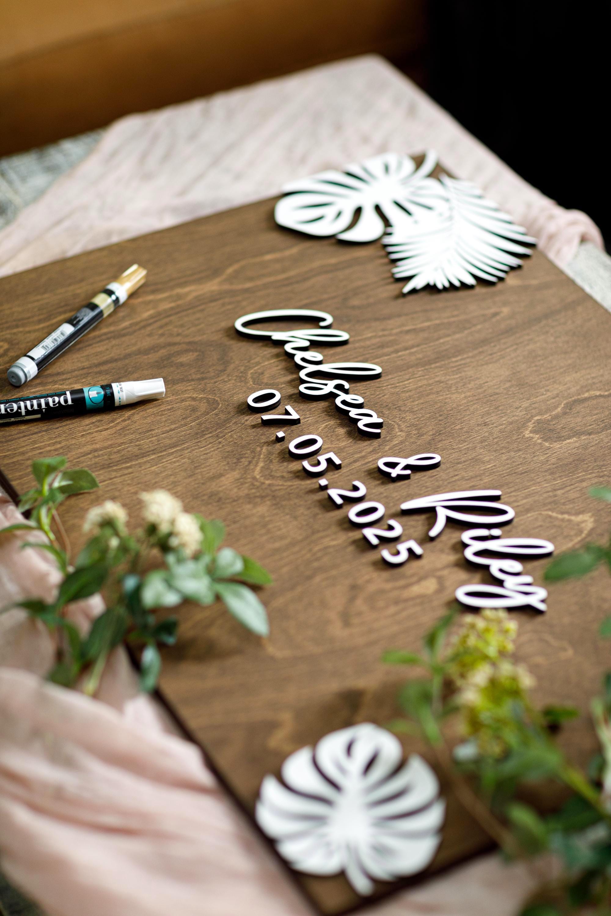 The Seaside | 3D Wood Guest Book Sign by Small Town Timbers