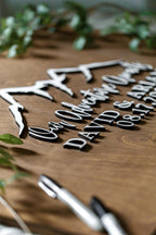 The Ridgeline | 3D Wood Guest Book Sign by Small Town Timbers