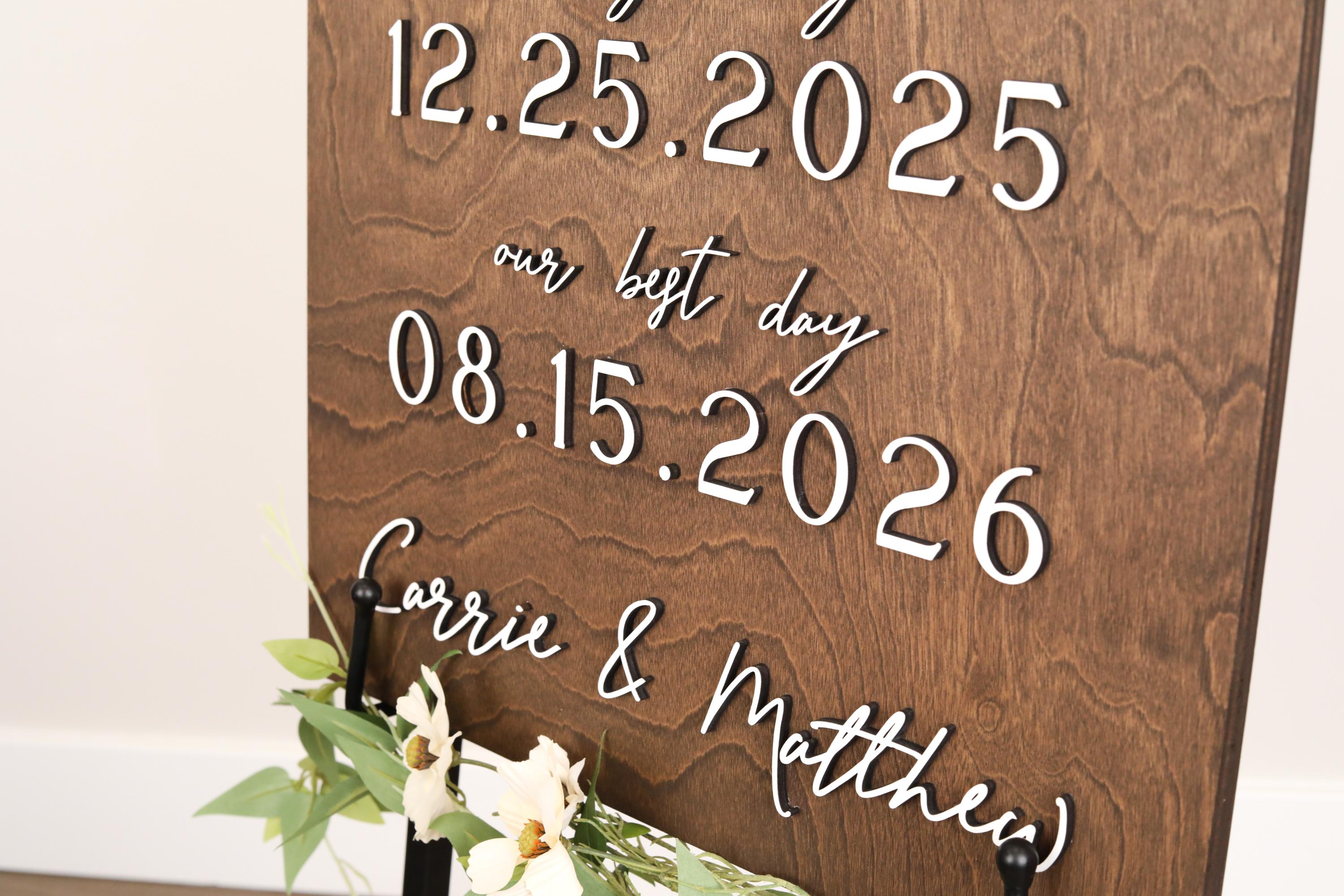 The Nectar Place | 3D Our Love Story Sign by Small Town Timbers