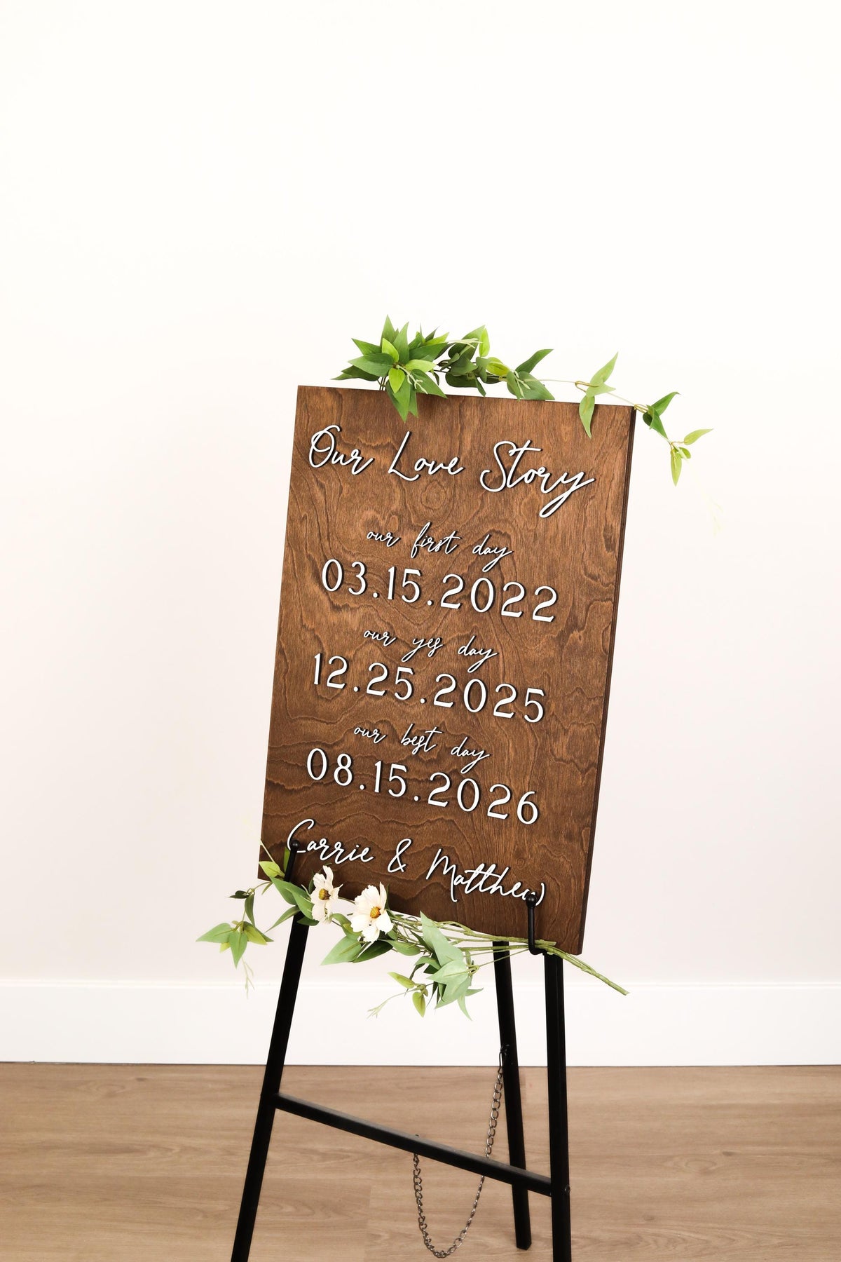 The Storybook | 3D Our Love Story Sign by Small Town Timbers