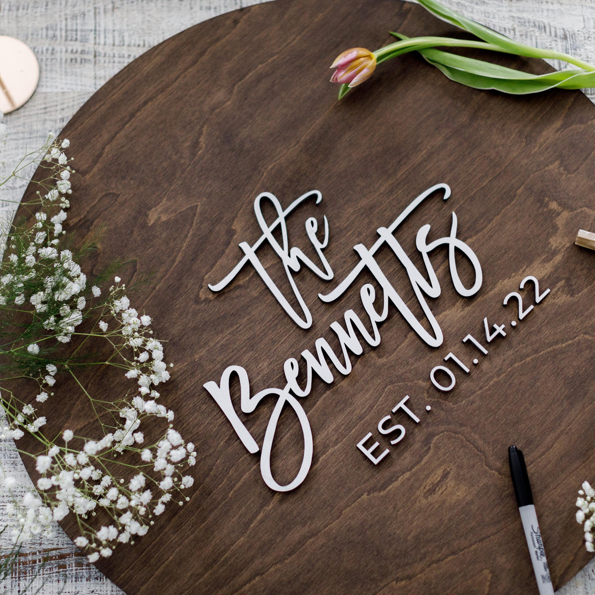 The Sage Chapel | 3D Wood Guest Book Sign by Small Town Timbers