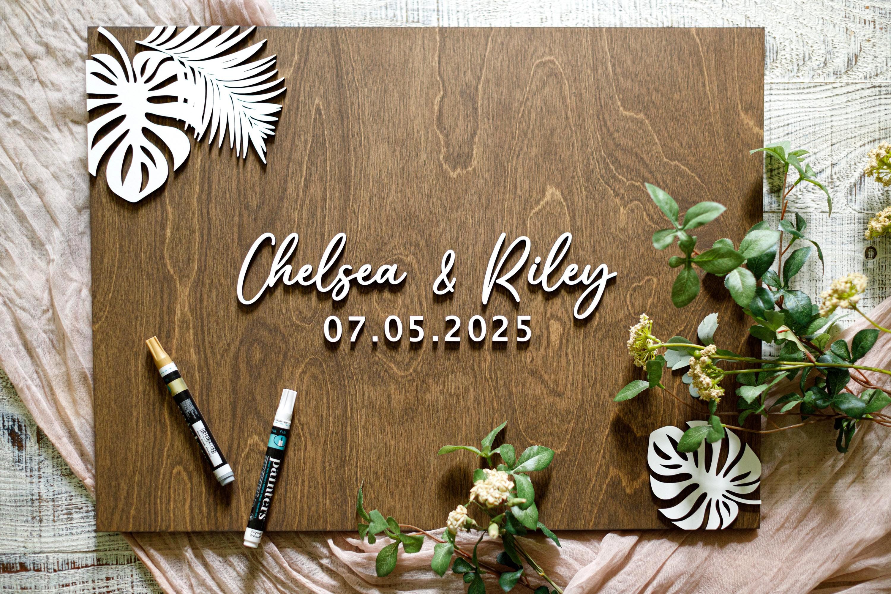 The Seaside | 3D Wood Guest Book Sign by Small Town Timbers