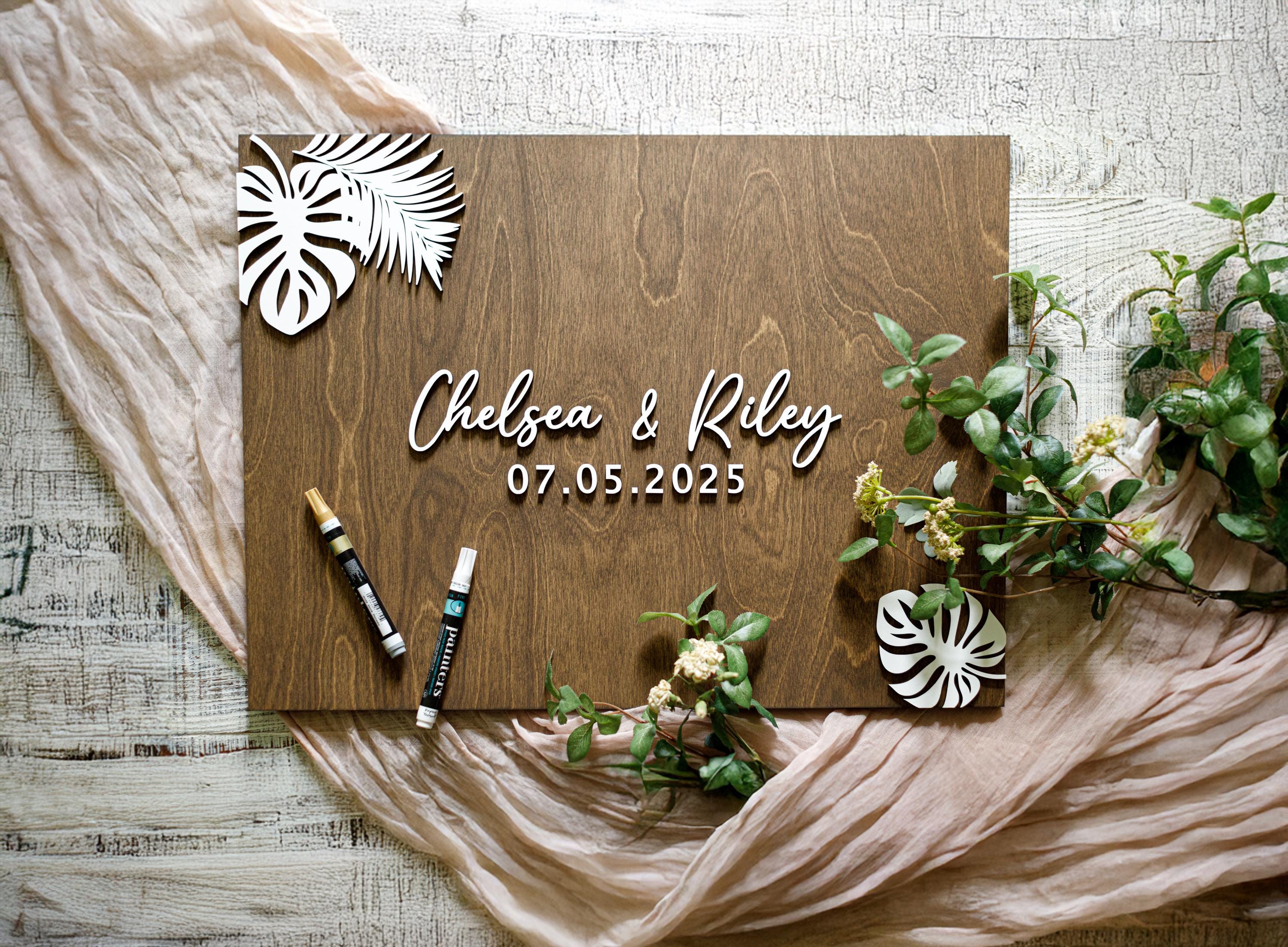 The Seaside | 3D Wood Guest Book Sign by Small Town Timbers