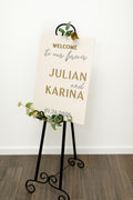The Saffron | 3D Wood Wedding Welcome Sign by Small Town Timbers