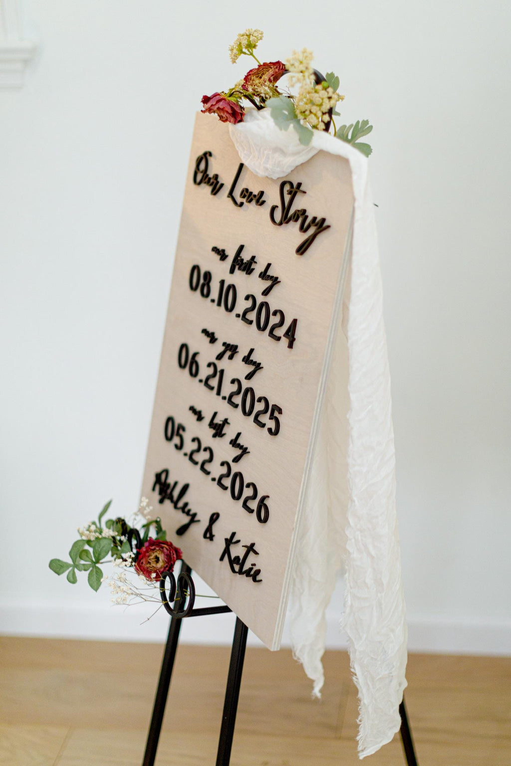 The Storybook | 3D Our Love Story Sign by Small Town Timbers