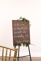 The Underwood | 3D Wooden Wedding Timeline Sign by Small Town Timbers