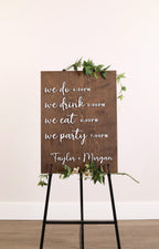 The Underwood | 3D Wooden Wedding Timeline Sign by Small Town Timbers