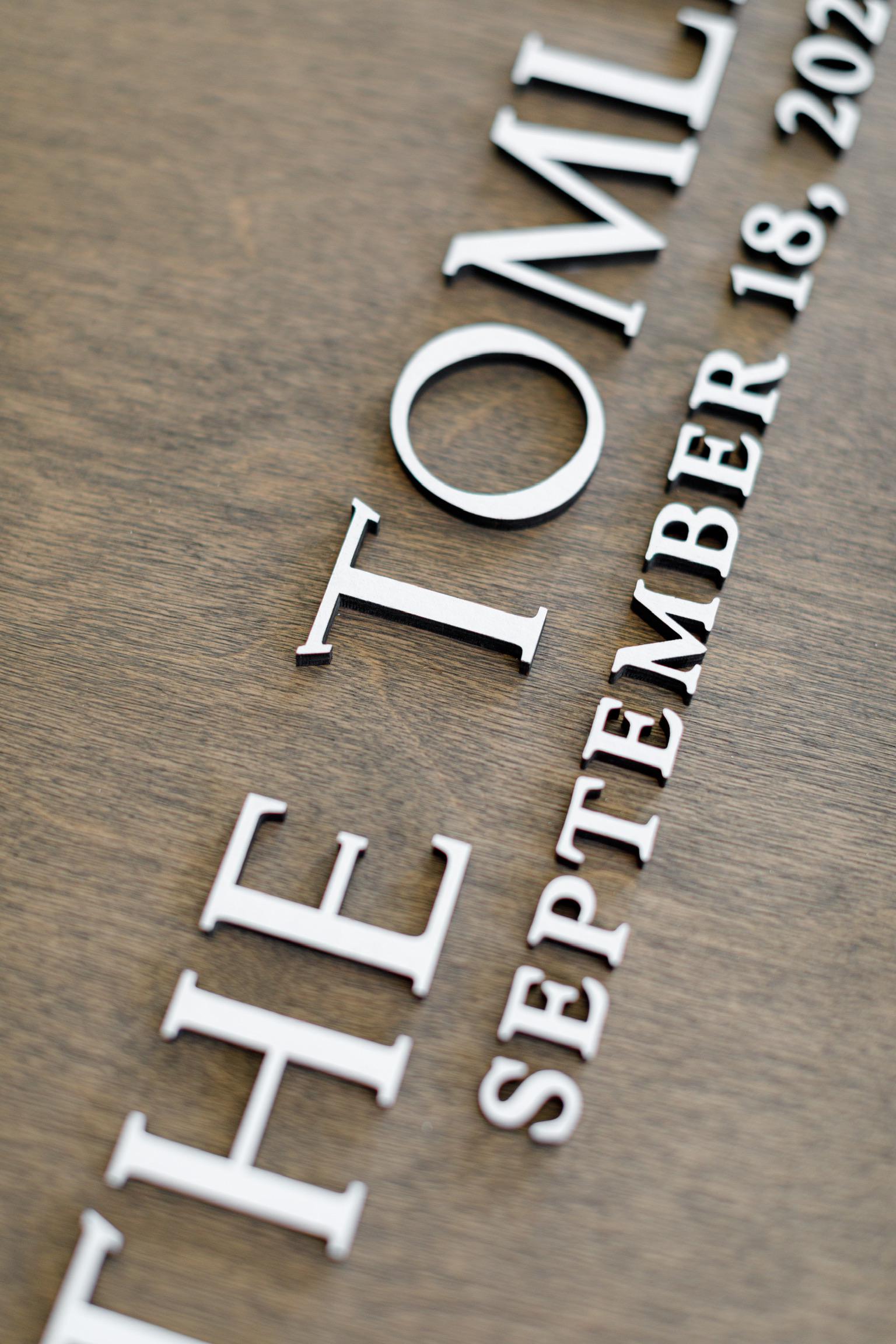 The Juniper | 3D Wood Guest Book Sign by Small Town Timbers