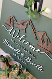 The Summit | 3D Wood Wedding Welcome Sign by Small Town Timbers