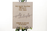 The Elias | 3D Wood Wedding Welcome Sign by Small Town Timbers