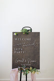 The Winslow | 3D Wood Wedding Welcome Sign by Small Town Timbers