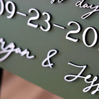 The Storybook | 3D Our Love Story Sign in olive by Small Town Timbers