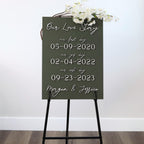 The Storybook | 3D Our Love Story Sign in olive by Small Town Timbers